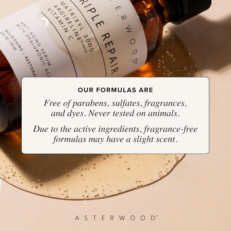 Asterwood Matrixyl 3000 Serum - Anti-Aging Hyaluronic Acid & Vitamin C for Hydration | 1 Fl Oz