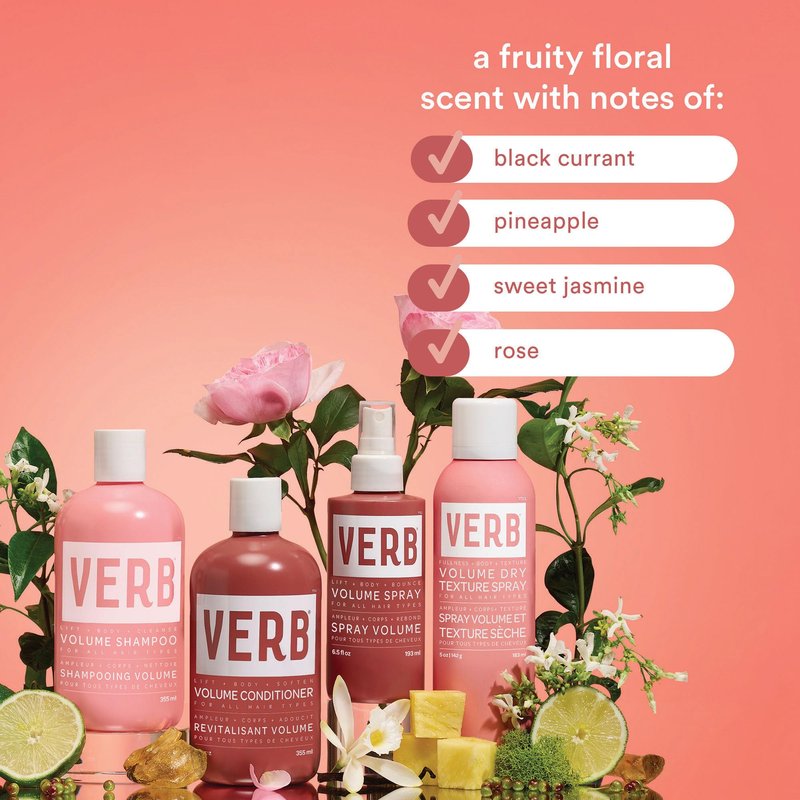 VERB Volume Conditioner 12 fl oz- Softens, Detangles + Lifts Flat Hair- Sulfate, Paraben and Gluten Free