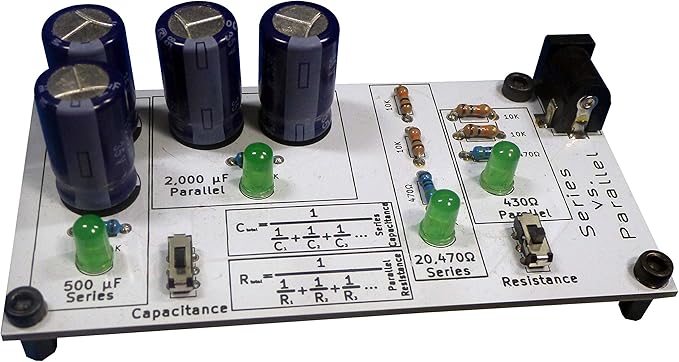 eLearnTronics Full Set of 4 Electronics Learning Boards | Practice Soldering & Learn Electronics | Multiplexer, Resistance, Capacitance, and Series vs. Parallel