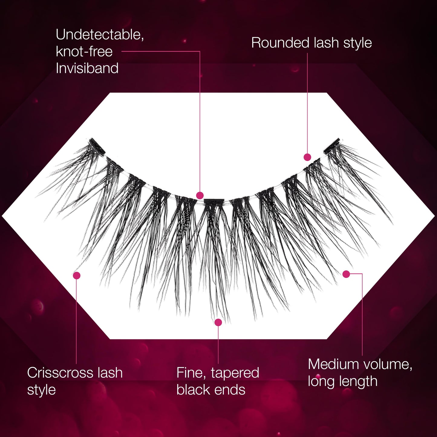 Ardell Magnetic Lashes Single Faux Mink Lashes 817 - Luxuriously Lightweight, No Adhesive Needed False Eyelashes, 1-Pair, 3-Pack