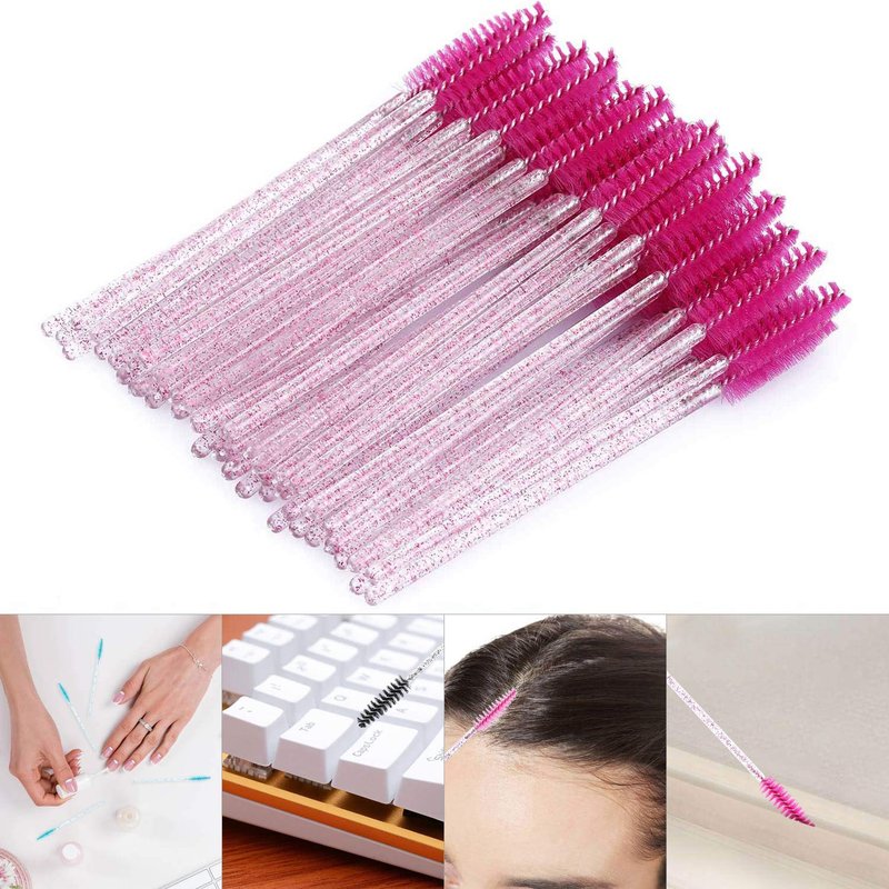 Tbestmax Disposable Mascara Wands - Eyelash Brush Spoolies for Extensions | Colorful Set of 200