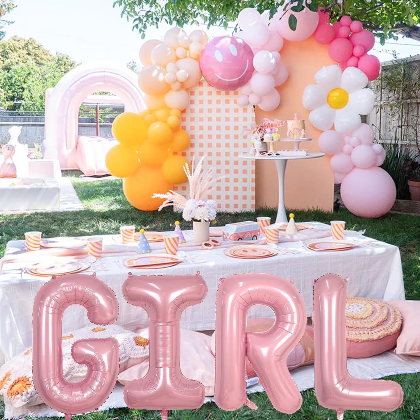 Skiennix Large Mylar Helium Balloon Letter T - Pastel Pink 40" Inflatable Foil for Girls' Birthday Decor