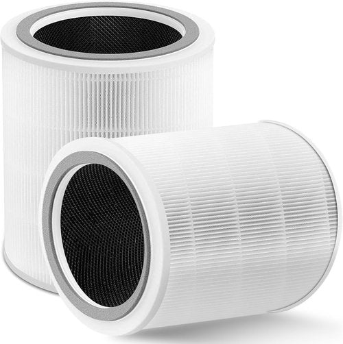 Levoit Core 400S Replacement Filter - 3-in-1 Activated Carbon Pre-Filter, 2 Pack, White