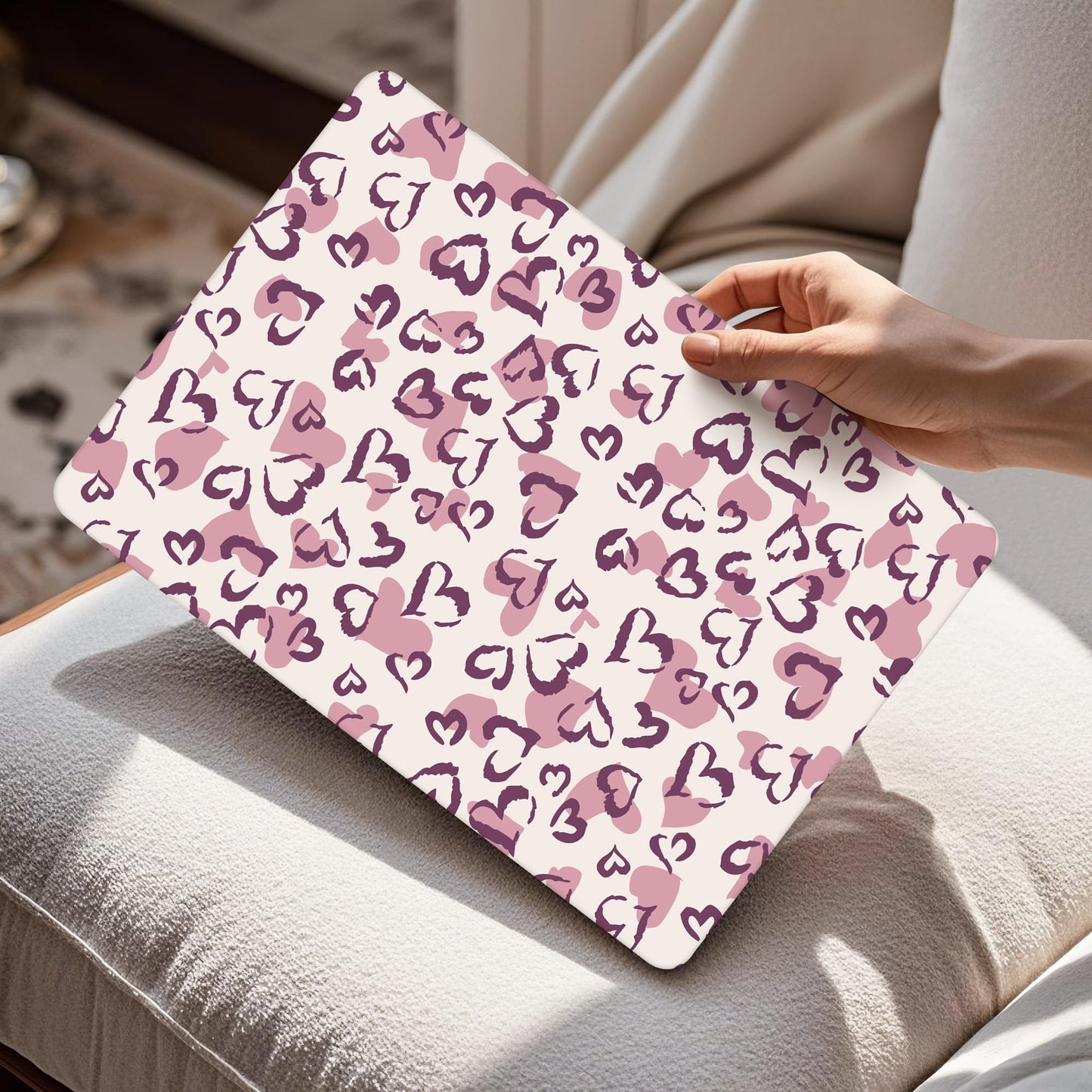 Mektron Case for 2026 MacBook Air 15 INCH M5 A3448 Compatible with M4 A3241 /M3 A3114 /M2 A2941 Printed Plastic Hard Shell Cover with 15.3" Liquid Retina Display Touch ID- Heart Art