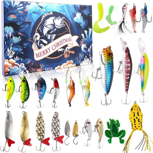 Labeol Advent Calendar 2025 - 24 Days of Unique Fishing Tackle Surprises | Perfect Xmas Gift for Fishing Enthusiasts