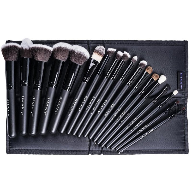 Artisan Kabuki Makeup Brush Set - 18 Pcs Complete Set with Convertible Holder | Premium Quality Brushes