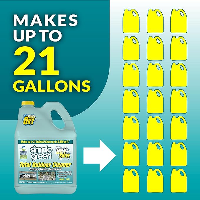 Simple Green Oxy Solve Total Outdoor Pressure Washer Cleaner â 1 Gal