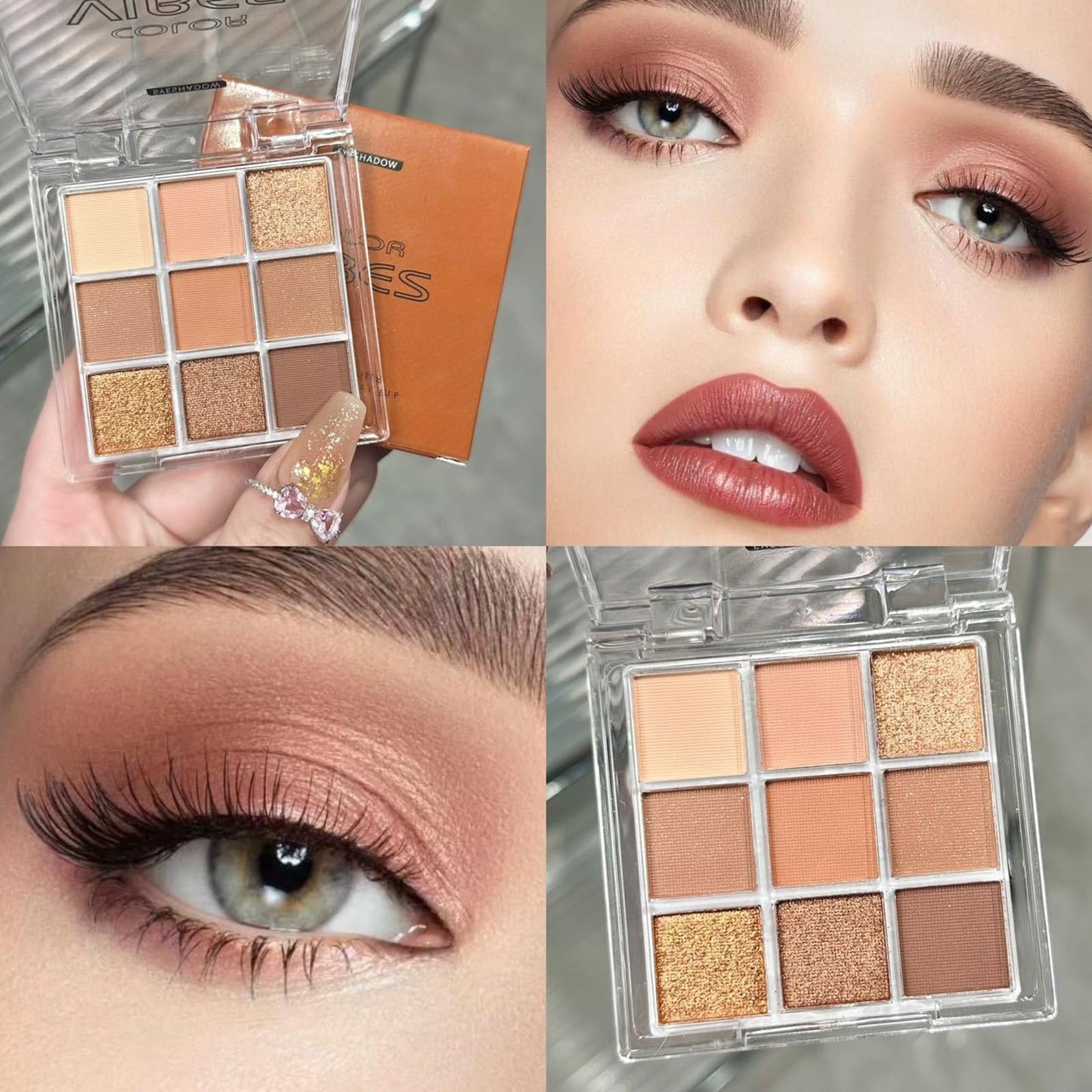 COOL STORY 45 Colors Eye Shadow Palette Makeup Colorful Glitter Rainbow Shimmer Matte Diamond 3 Palettes Book Paleta de Sombras de Ojos