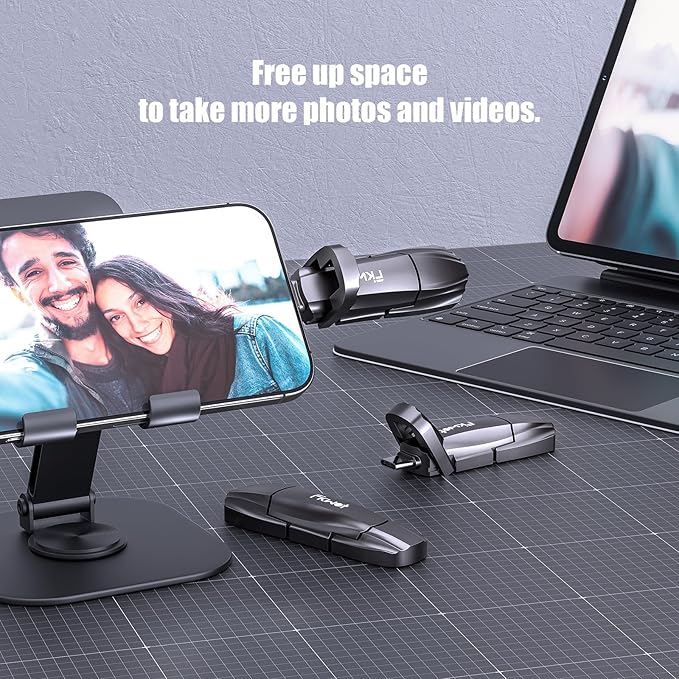 Fikwot External SSD USB Flash Drive 512GB, Up to 550MB/s 2-in-1 Type C+ USB A USB3.2 Gen2 Solid State Thumb Drive SSD Stick for iPhone 15/16/Android/Windows/Mac/PC/Laptops