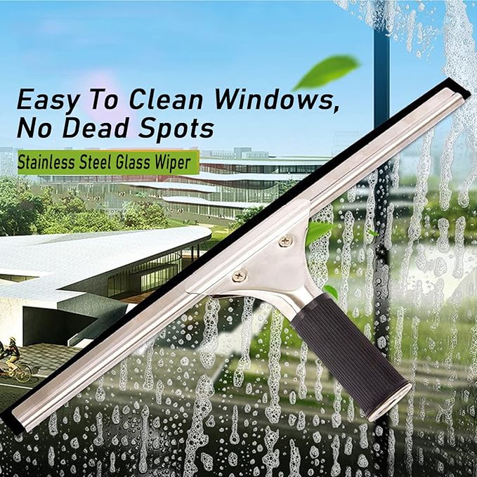 Window Cleaning Wand, Water Feeding Telescopic Brush for Pv Panel Cleaning - 12m/40ft, Roof Cleaning Tool Window Cleaner Kit,35cmbrushhead-6M/20FT,35cmbrushhead-3.6M/12FT