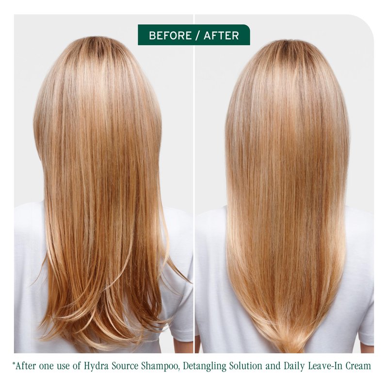 Biolage Hydra Source Detangling Solution - Conditions, Instantly Detangles & Controls Static, For Dry Hair, With Micro-Filtered Aloe Vera & Fermented Hyaluronic Acid, 33.8 Fl Oz, Packaging may vary