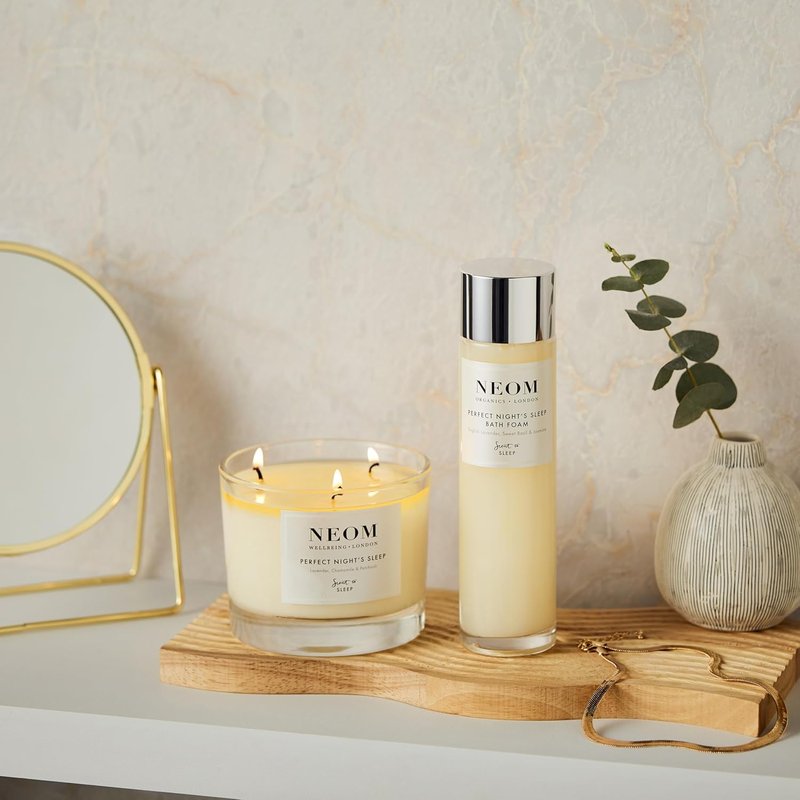 Perfect Night's Sleep Bath Foam - Lavender & Jasmine | 100% Natural Fragrance, Soothing Aloe & Almond Oil | 200ml
