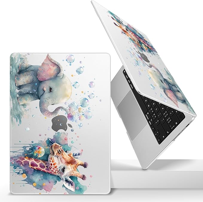 Lepeoac Case for MacBook Pro 16 inch Case 2026-2021 | M5 A3429 A3428 M4 M3 M2 M1 Pro/Max | Protective Hard Shell Laptop Cover with Screen Protector & Keyboard Cover | Elephant & Giraffe