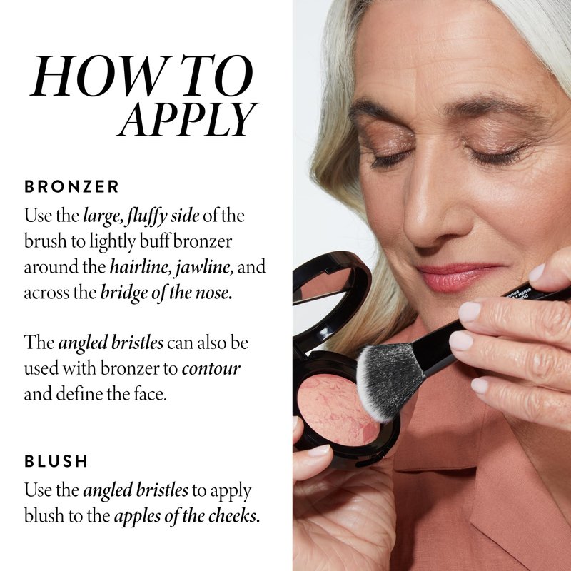 LAURA GELLER NEW YORK Baked Blush-n-Bronze, Rose Bronze and Dual-Ended Blush and Bronzer Brush