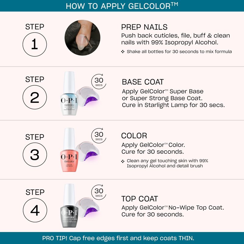 OPI GelColor Put It in Neutral | Sheer Soft Nude Pink Crème LED Cure Gel Nail Polish | Salon-Quality Shine, Long-Lasting Wear | Vegan & HEMA Free | 0.5 Fl Oz