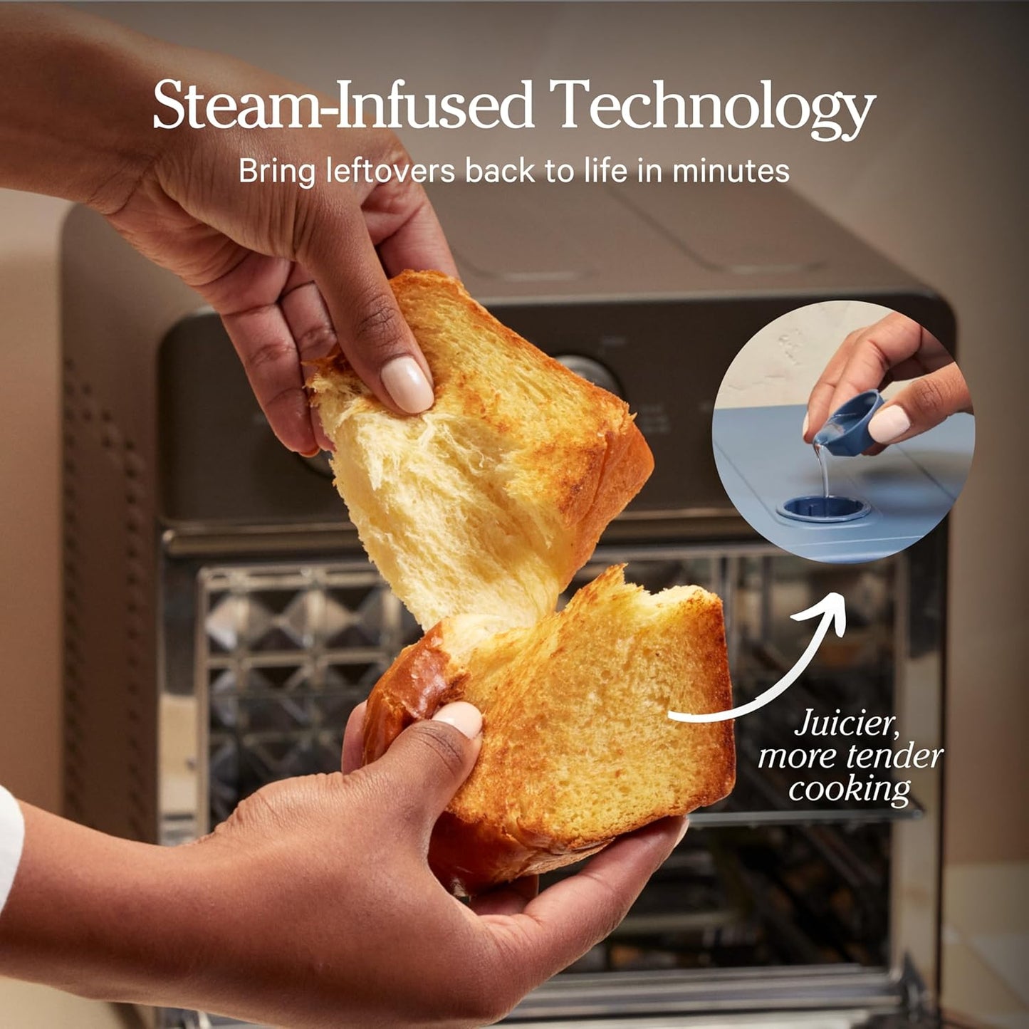 Our Place Large Wonder Oven - 6-in-1 Stainless Steel Air Fryer Toaster Oven Combo | 31.7 QT Capacity - Toast, Roast, Bake, Reheat, Broil & Steam | Spice