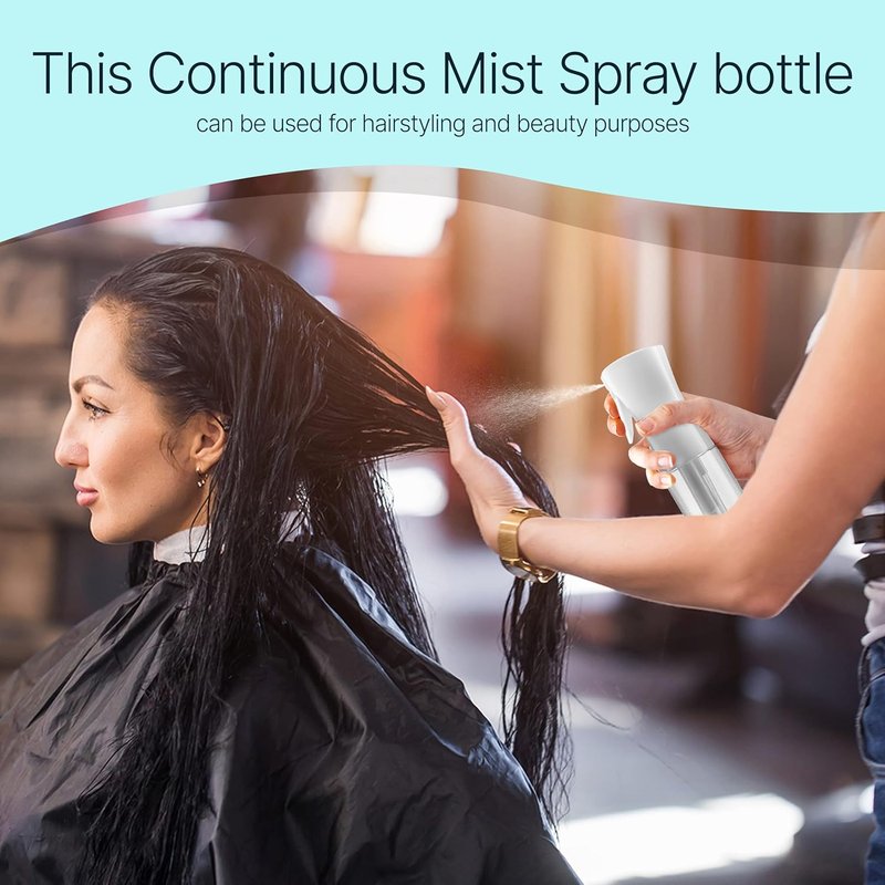 BeautifyBeauties Continuous Mister Spray Bottle for Hair & Plants - 10.1 Ounce