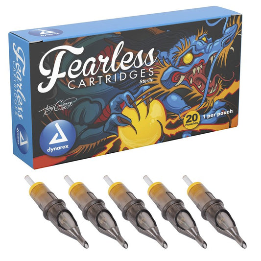 Dynarex Fearless Tattoo Cartridges Round Shader, 1209rs, 20 Count