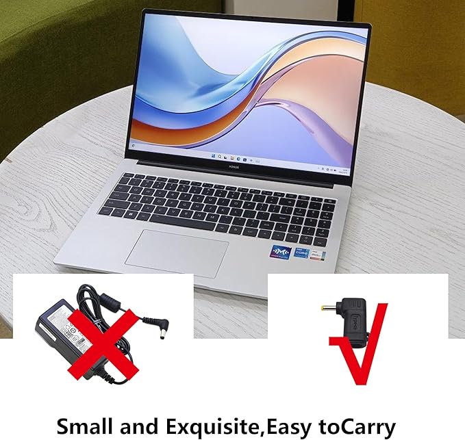 HCFeng 90W PD USB C to DC4017 Power Converter Type to DC 4017 Laptop Charging Adapter 19V 4A Type C Female to DC 4.0 x 1.7mm Male Power Adapter for Studio and Travel [PD-4017]