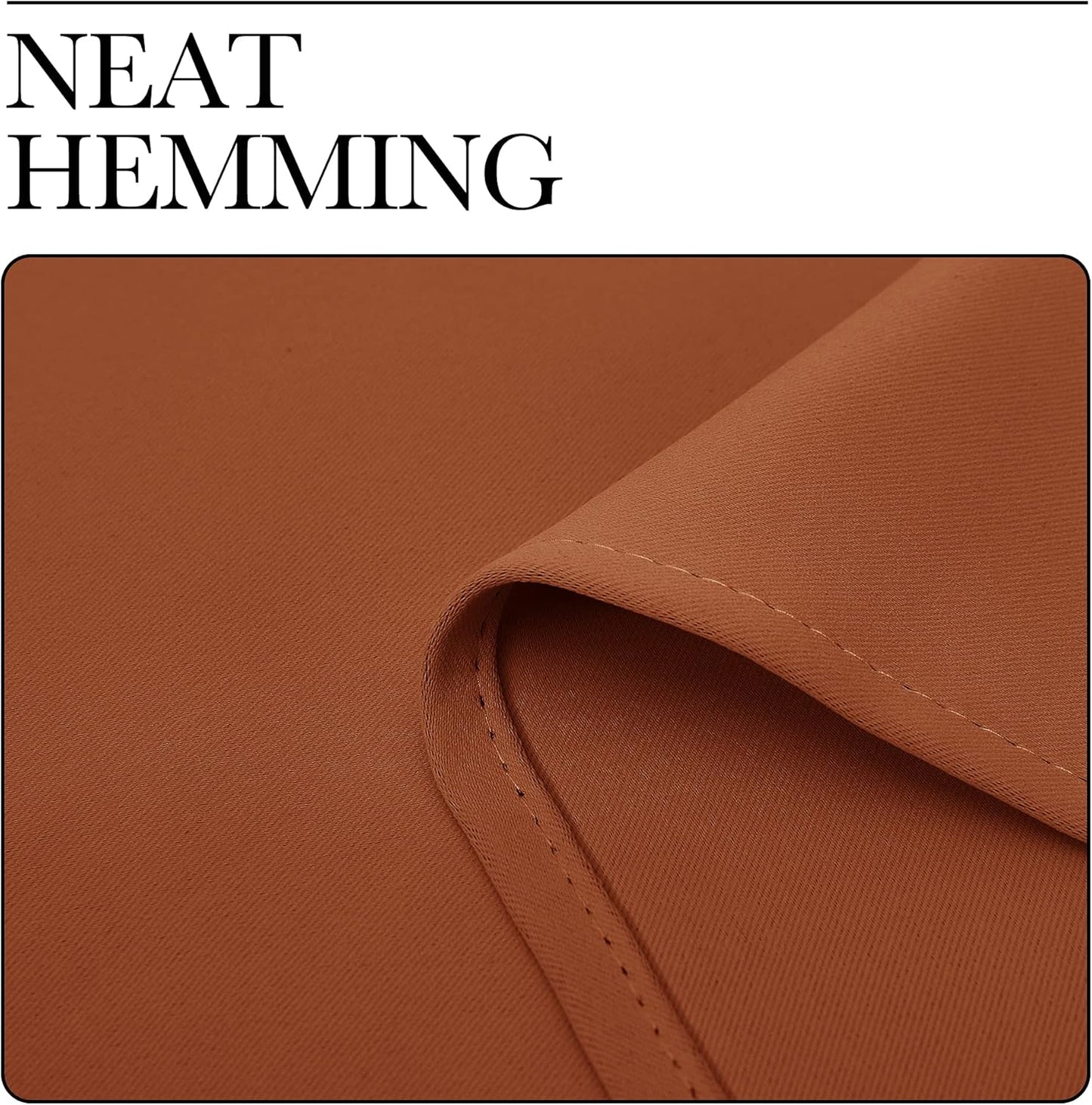 NICETOWN Blackout Curtains - Thermal Insulated Grommet Drapes for Halloween | 42 x 84 Inches, Burnt Orange