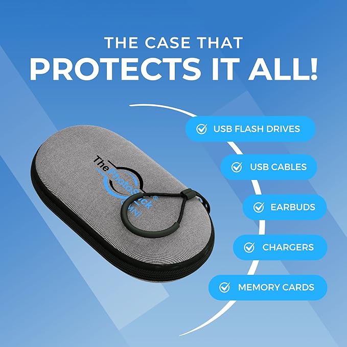 ThePhotoStick® Omni 256GB + Protective Case - Secure Photo & Video Backup and Transfer, Digital File Organization, USB & Multiport Connection for Phones, Tablets and Computers, Water Resistant Case