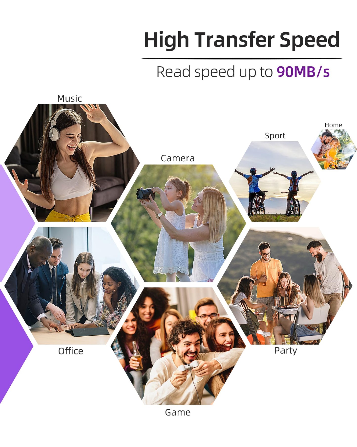Micro SDHC Memory Card 32GB 2Pack, Speederlash Camera Plus TF Card with Adapter, 90MB/s Read Speed, 4K UHD&5K Video Support, U1 A1 Rated, for Security Camera, Smartphone, Drone, Tablet, PC