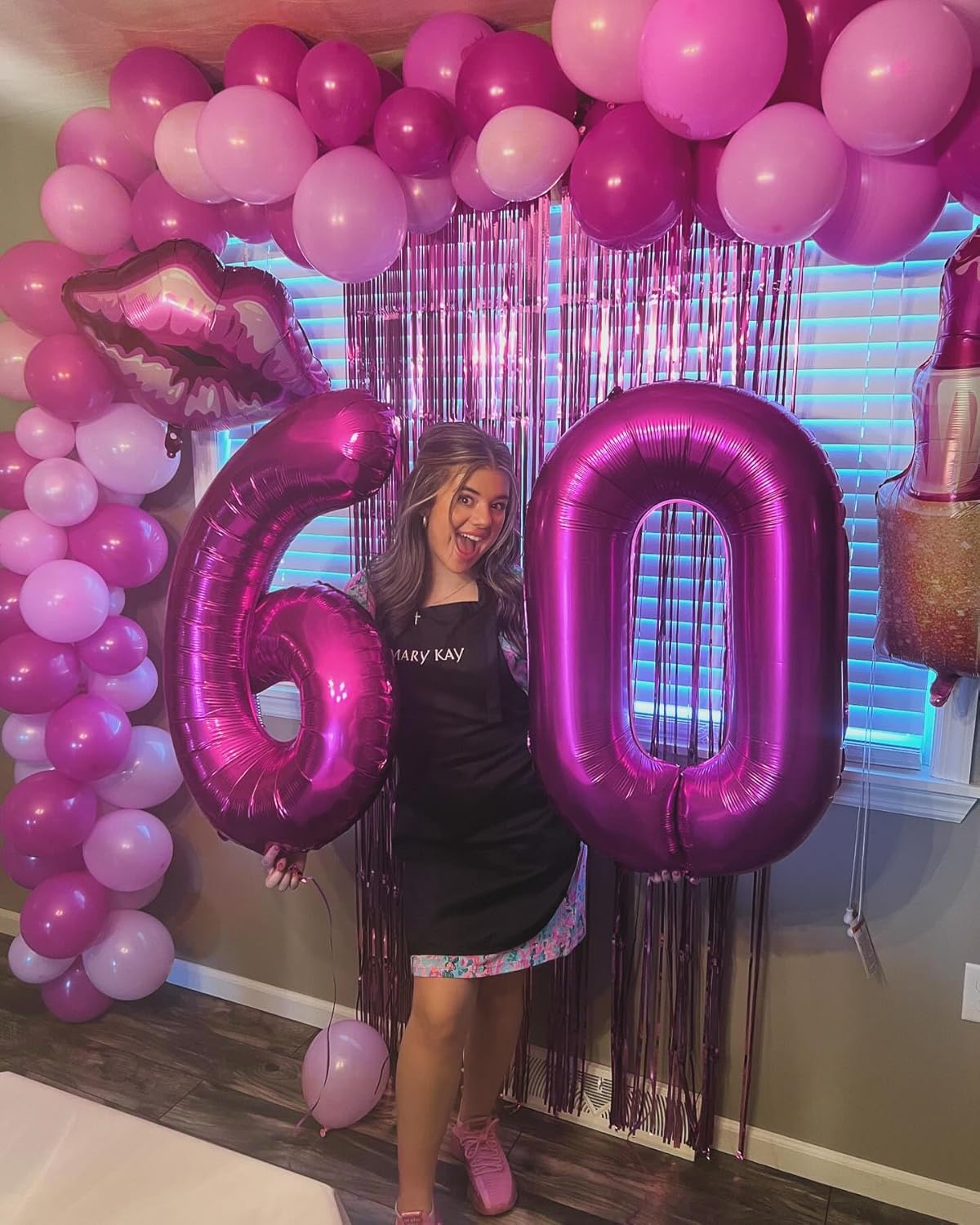 Regine Switzerland 40-Inch Giant Number 1 Balloon - Rosy Purple Birthday Decoration for Girls