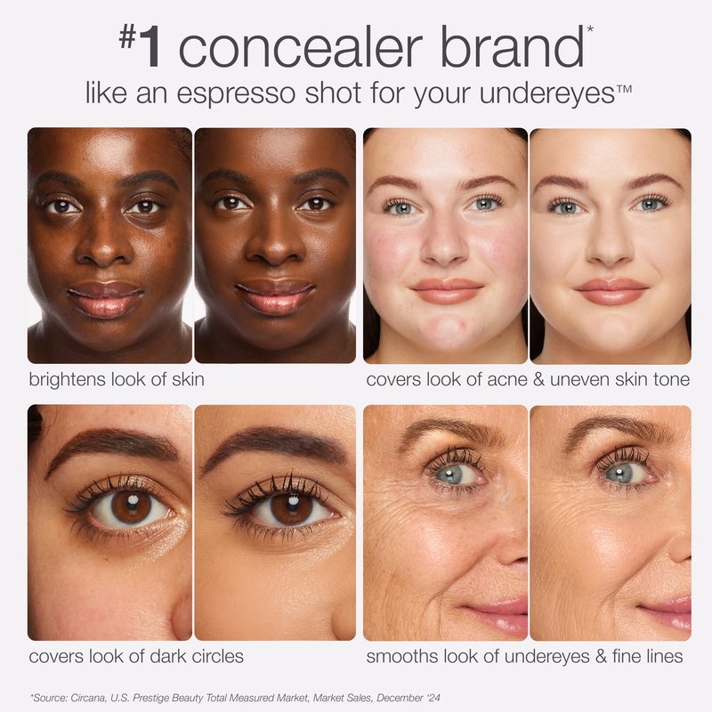 tarte shape tape creamy concealer – Full Coverage Makeup with Built-In Eye Cream, 24HR Hydrating Natural Moisturizing Matte Finish for Redness & Fine Lines, Vegan & Cruelty-Free, travel size, 54H