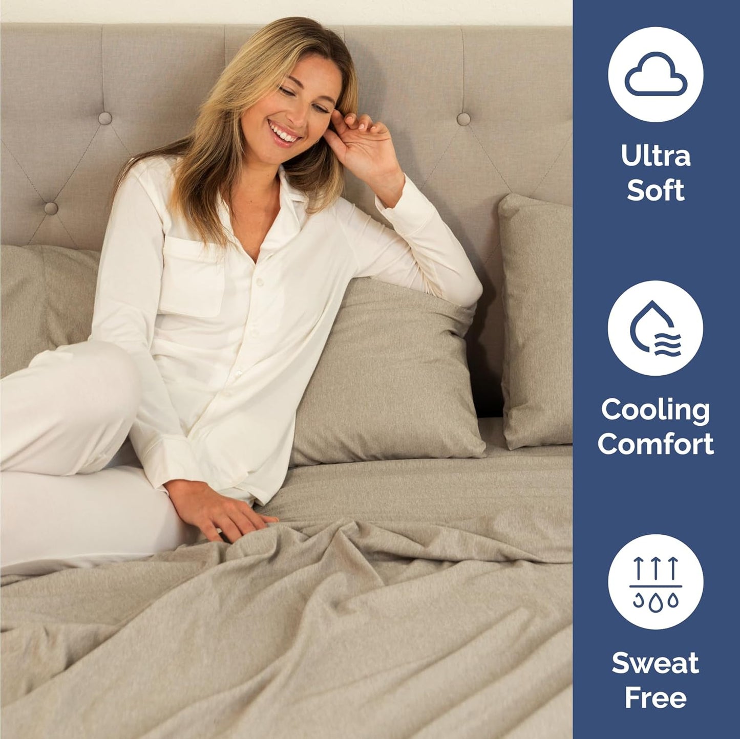 Skiennix Twin Size 3-Piece Sheet Set - Comfy, Breathable & Cooling Hotel Luxury Bedding - Soft, Wrinkle-Free, Deep Pockets - Beige