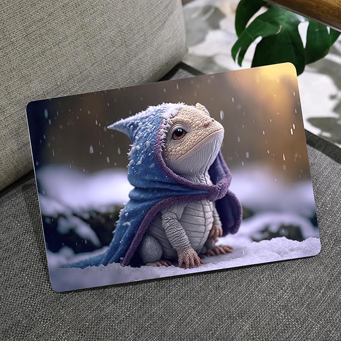 MEEgoodo for MacBook Air 13 inch Case 2021 2020 2019 2018 Released A2337 M1 A2179 A1932 with Touch ID, Plastic Hard Shell & Keyboard Cover Compatible 13.3, Cute Dragon Cub (A2337/A2179/A1932)