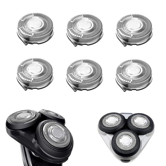 Philips Norelco SH50/52 Replacement Heads - Compatible Electric Shaver Parts | 6-Pack for Series 5000