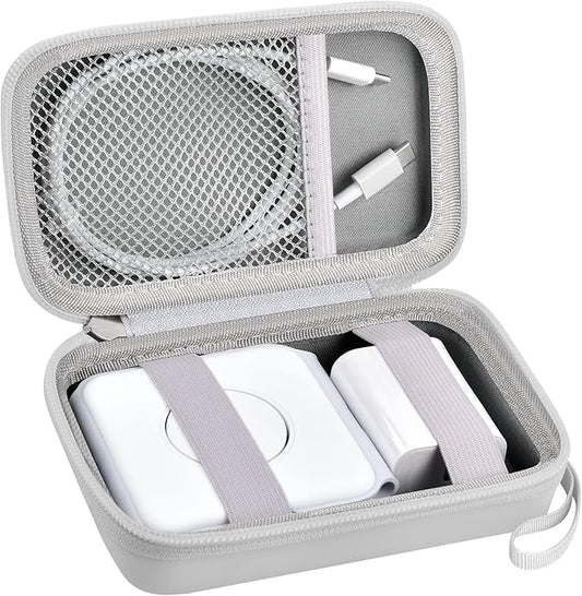 ANKHOH Travel Case for UCOMX for Nano/for Iseyyox/for LISEN/for RTOPS 3 in 1 Wireless Charger, Foldable Magnetic Charging Station Storage Holder Bag for Fast Charge Pad Cable Adapter, White-Box Only
