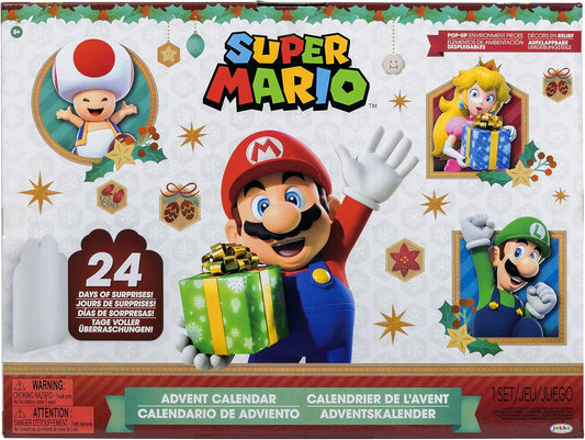 Super Mario Advent Calendar - Limited Christmas Edition with Exclusive Santa & Snowman Mario | Festive Fun