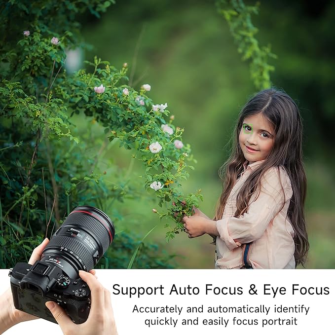 VILTROX EF-NEX IV Lens Adapter, Auto-Focus EF to E Mount Ring Automatic Converter Control Ring Compatible with Canon EF/EF-S Lens to Sony E Mount Camera NEX A9II A7III A9 A7RIII A7RII A7R A7m3