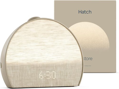 Hatch Restore 3 Sunrise Alarm Clock - Smart Sound Machine & Light for Screen-Free Sleep (Greige)