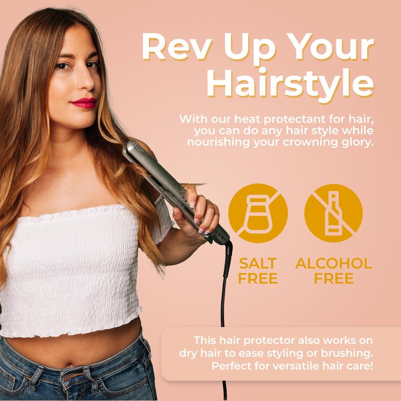 Latinoil - Chia Hair Heat Protectant Spray, Oil for Hair Frizz, Hair Oil Treatment, Leave in Conditioner for Dry Damaged Hair with Chia Seed Oil, Amino acids & Omegas, 250 ml