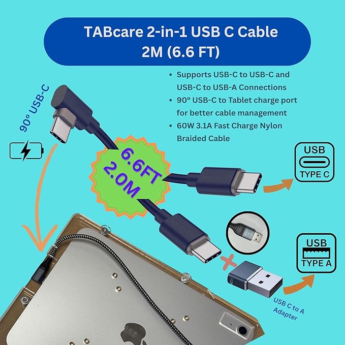 TABcare Anti-Theft Acrylic VESA Enclosure for Apple iPad Pro 13" 2024 M4 2025 M5 with Free Wall Mount Kit & 90-Degree Angle USB C Cable (Black)