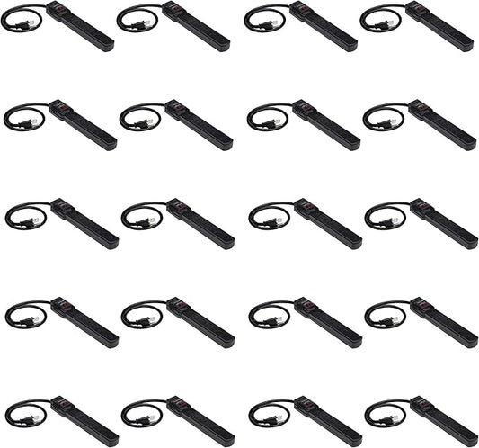 Amazon Basics 6-Outlet Surge Protector Power Strip with 200J Protection, Circuit Breaker, 2ft Extension Cord, Black, 20-Pack
