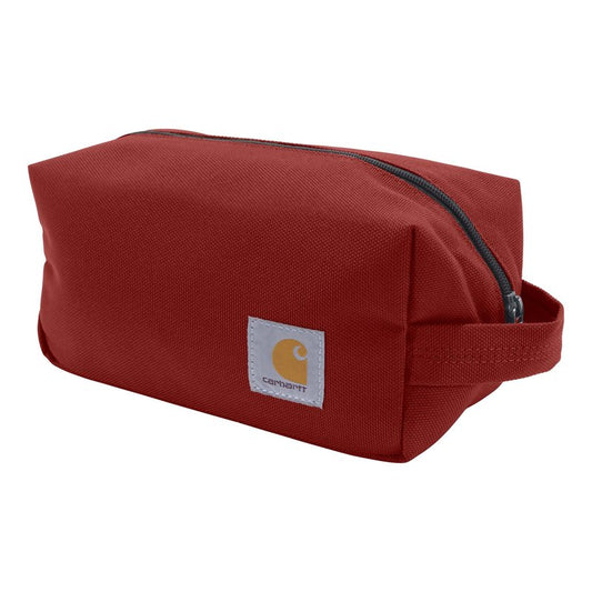 Carhartt Durable Travel Kit, Organize Essentials W/the Water Resistance Toiletry Bag, Industry Red