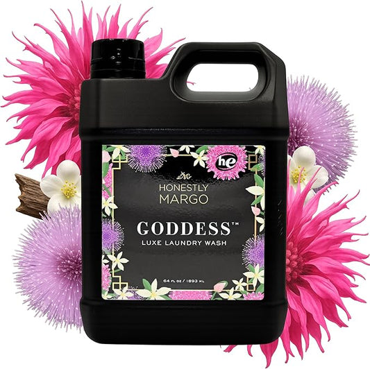 Honestly Margo Luxury Goddess Laundry Wash Detergent (64 Oz) – Women Laundry Detergent Infused With Luxurious Scent Notes, Delicate Laundry Soap, Long Lasting Fragrance – Sulfate and Paraben Free