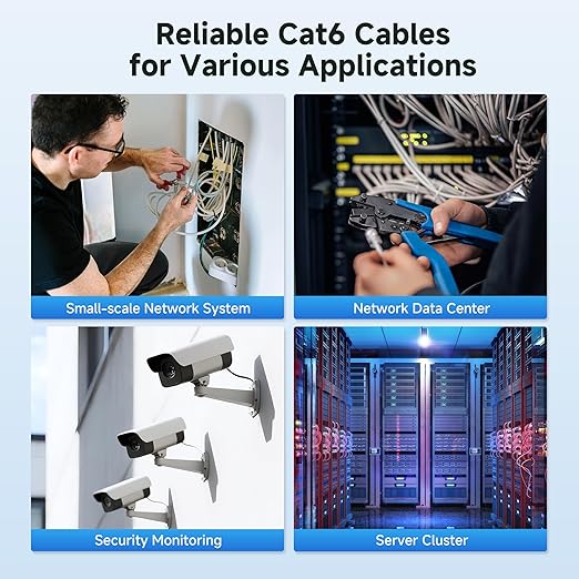Cable Matters [UL Listed] 10Gbps in-Wall Riser Rated (CMR) 23AWG Bare Copper Cat6 Ethernet Cable - 500ft, Solid, UTP Cat 6 Ethernet Cable Spool, Cat 6 Cord Bulk, White