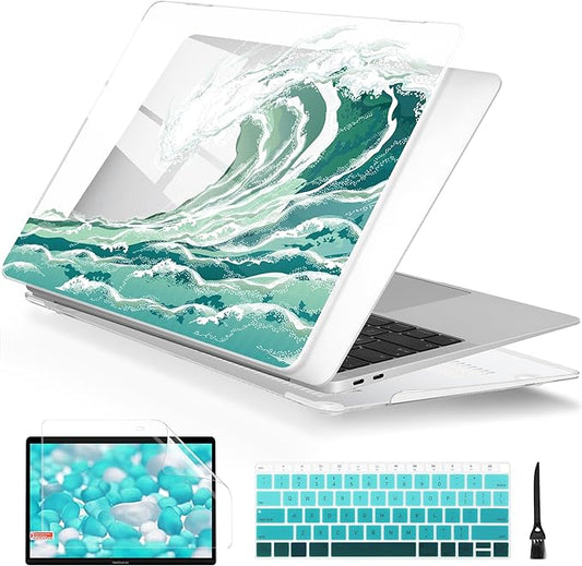 Batianda LumiArt Case for MacBook Air 13" M1 Chip, Wave