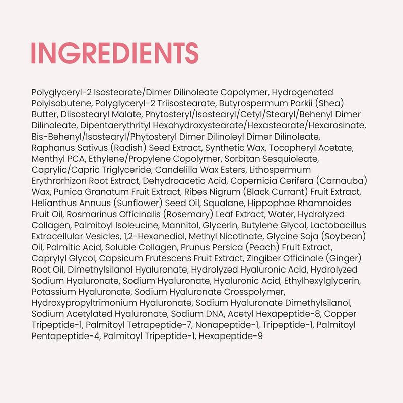Collagen Glow Plumping Lip Mask - Non-Sticky Overnight Hydration with Collagen & Peptides | 6.3 g / 0.22 oz.