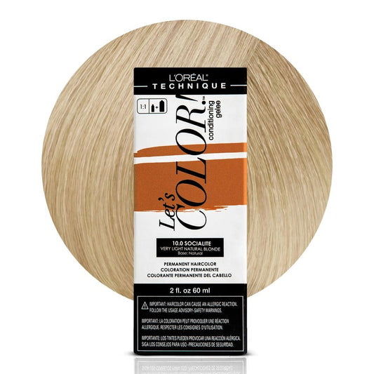 L'Oréal Technique Let's Color! Conditioning Gelee Permanent Hair Color - High Impact Multi-Dimensional Liquid Haircolor, Conditioning Formula, Smooth Application, Socialite