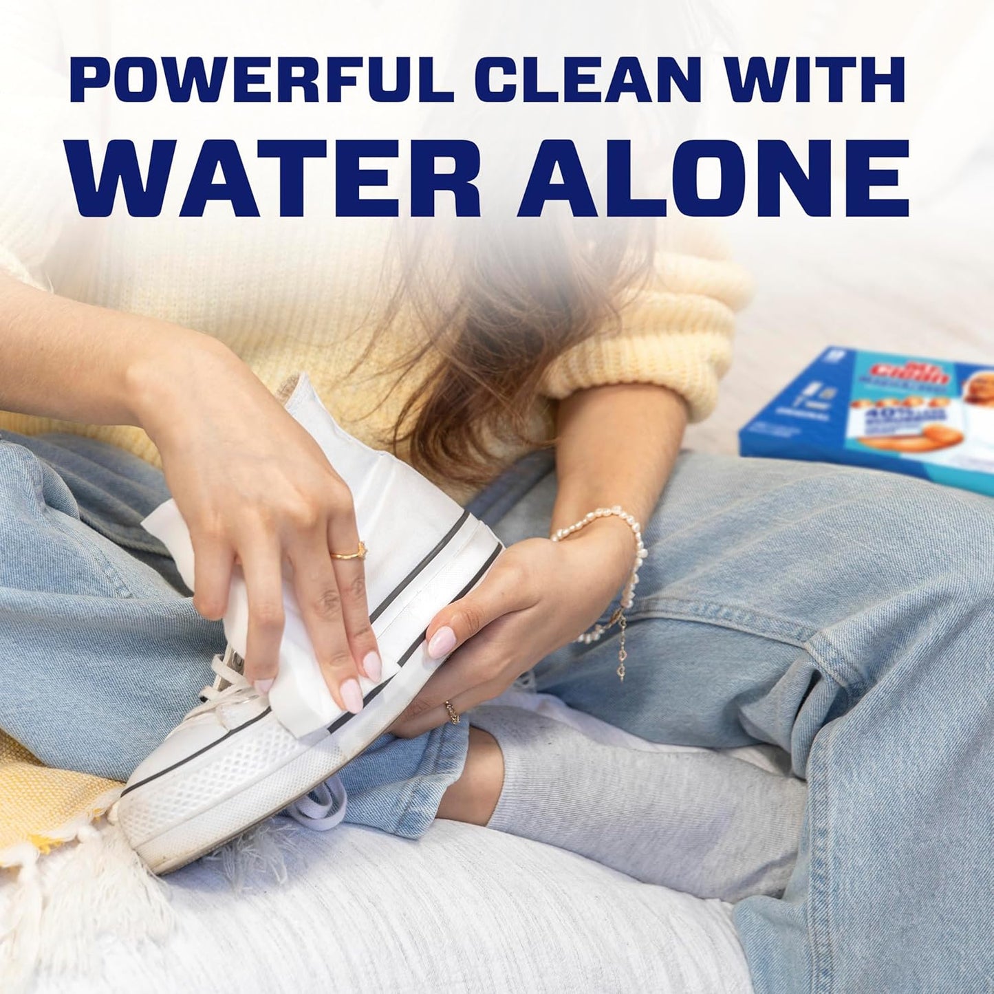 Mr. Clean Magic Eraser Cleaning Pads - Durafoam Technology, White, 12 Count (2 Packs)