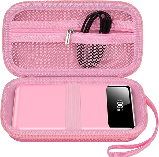 ANKHOH Portable Bank Charger Case for Charmast for VRURC for OHOVIV for SABANI for YILANS for CFIAI for LOVELEDI for RGVOTA for Miday for RONEGN for POIYTL for IAPOS Fast Charging Battery (Pink)
