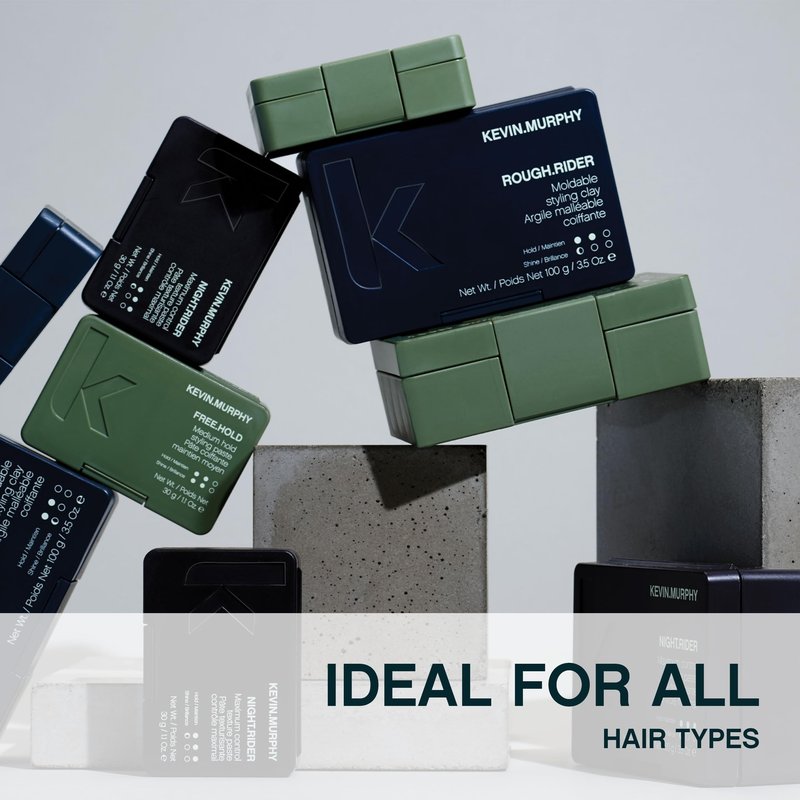 KEVIN.MURPHY ROUGH.RIDER Clay - Hair Strengthening - For All Hair Types - Moldable Styling Clay - Sulphate Free Care - 30 g / 1.1 oz