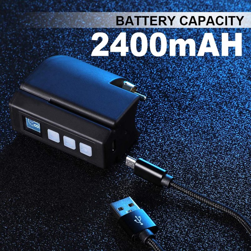 Mini Tattoo Battery - Rechargeable USB Power Supply with Digital Display | RCA Connector P198-RCA