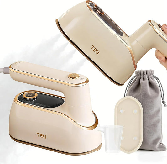 Skiennix Travel Steamer - Portable 1200W Garment Iron with 150ml Water Tank | Compact & Foldable Wrinkle Remover
