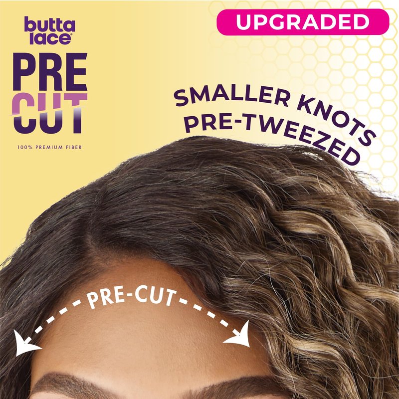Sensationnel Butta Lace Precut Wigs - Unit 6 Glueless Extra Wide 5 Inch Deep Parting Synthetic Pre Tweezed Smaller Knot Hairline (TH2/COPPER)